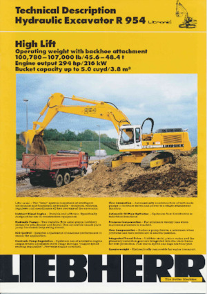 Excavatoare pe șenile Liebherr R 954B 