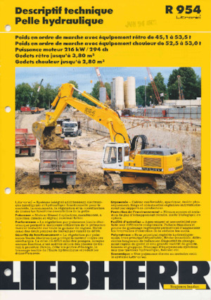 Excavatoare pe șenile Liebherr R 954B 