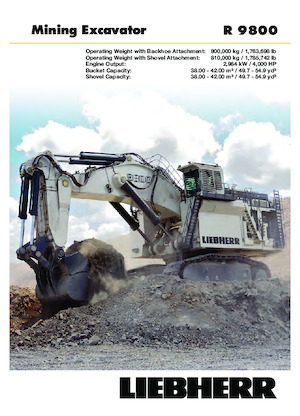 Excavatoare pe șenile Liebherr R 9800 