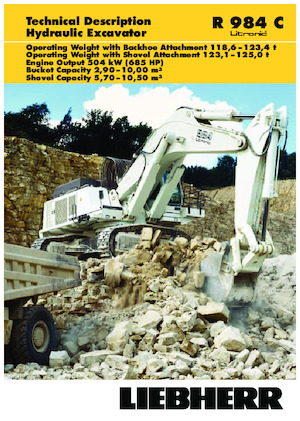 Excavatoare pe șenile Liebherr R 984B 