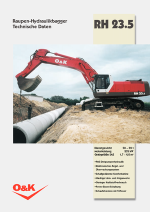 Excavatoare pe șenile O&K RH 23.5
