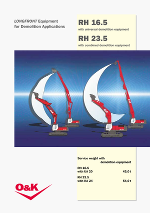 Excavatoare pe șenile O&K RH 16.5