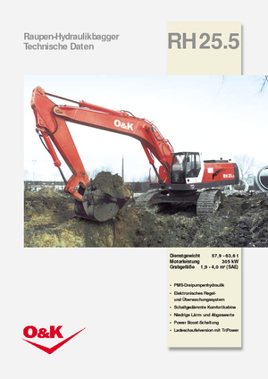 Excavatoare pe șenile O&K RH 25.5