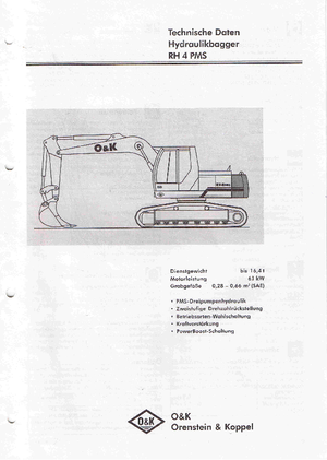 Excavatoare pe șenile O&K RH 4 PMS LC