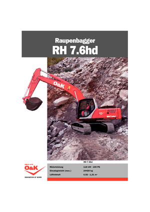 Excavatoare pe șenile O&K RH 7.6