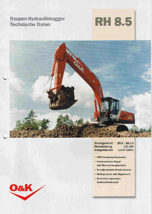 Excavatoare pe șenile O&K RH 8.5