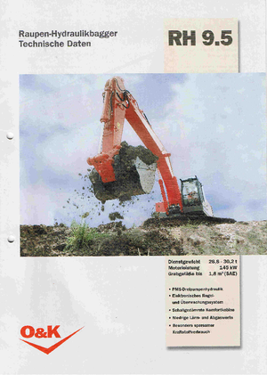 Excavatoare pe șenile O&K RH 9.5