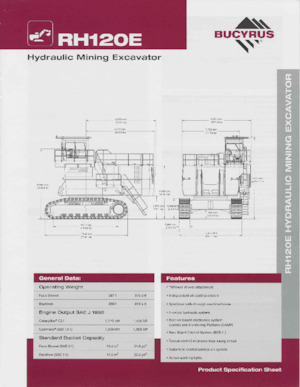 Excavatoare pe șenile Bucyrus RH120E