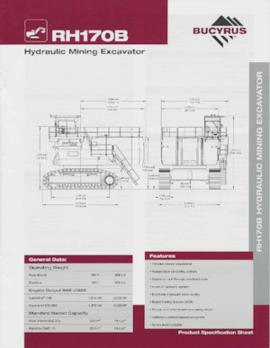 Excavatoare pe șenile Bucyrus RH170B