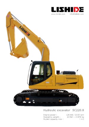 Excavatoare pe șenile Lishide SC220.8LC