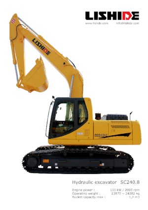 Excavatoare pe șenile Lishide SC240.8LC 