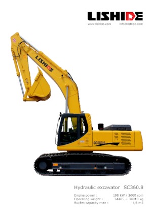 Excavatoare pe șenile Lishide SC360.8