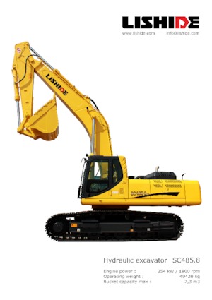 Excavatoare pe șenile Lishide SC485.8LC 