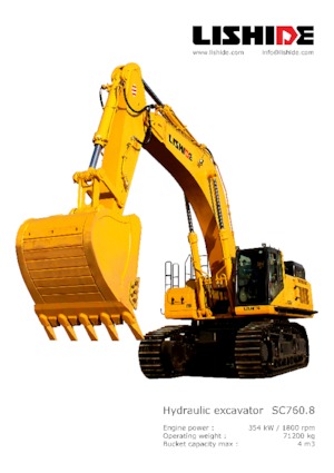 Excavatoare pe șenile Lishide SC760.8 