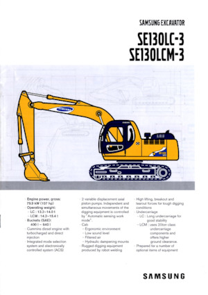 Excavatoare pe șenile Samsung SE 130 LCM-3