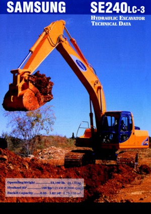 Excavatoare pe șenile Samsung SE 240 LC-3