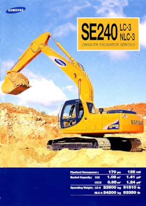 Excavatoare pe șenile Samsung SE 240 NLC-3