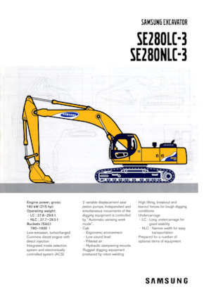 Excavatoare pe șenile Samsung SE 280 LC-3