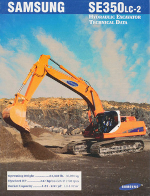 Excavatoare pe șenile Samsung SE 350 LC-2
