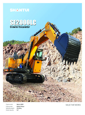 Excavatoare pe șenile Shantui SE2000