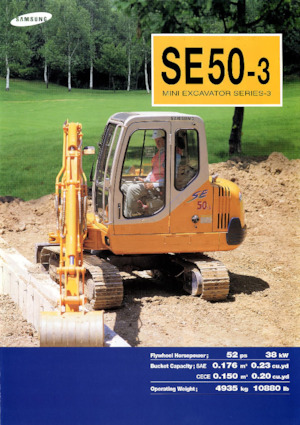 Excavatoare pe șenile Samsung SE50-3