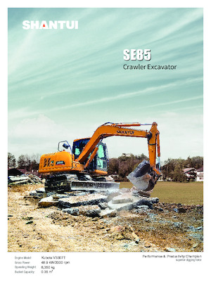 Excavatoare pe șenile Shantui SE85 