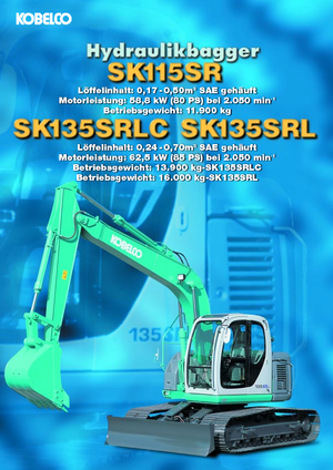 Excavatoare pe șenile Kobelco SK 135 SRLC
