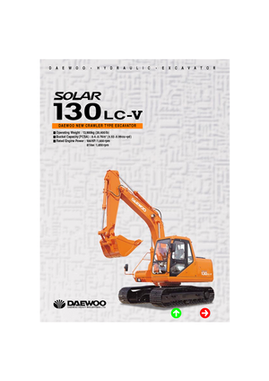 Excavatoare pe șenile Doosan Solar 130 LC-V
