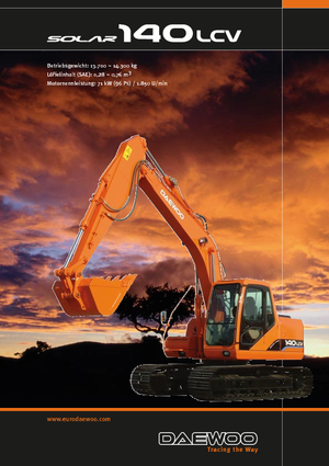 Excavatoare pe șenile Doosan Solar 140 LC-V