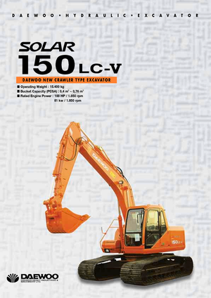 Excavatoare pe șenile Doosan Solar 150 LC-V