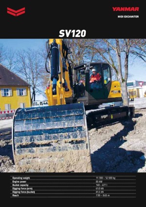Excavatoare pe șenile Yanmar SV 120 2PB