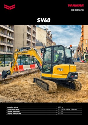 Mini excavatoare Yanmar SV 60