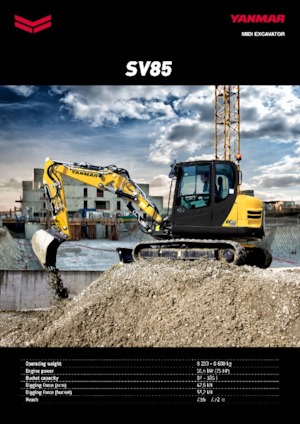 Excavatoare pe șenile Yanmar SV 85 MB