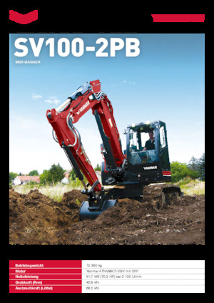 Excavatoare pe șenile Yanmar SV100-7-2PB 
