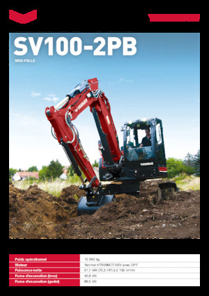 Excavatoare pe șenile Yanmar SV100-7-2PB 