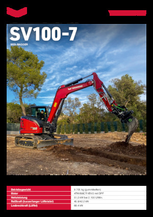 Excavatoare pe șenile Yanmar SV100-7