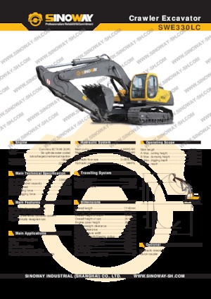 Excavatoare pe șenile Sinoway SWE330LC