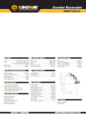 Excavatoare pe șenile Sinoway SWE360LC