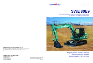 Excavatoare pe șenile Sunward SWE80E9 