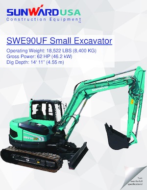 Excavatoare pe șenile Sunward SWE90UF  