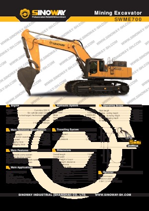 Excavatoare pe șenile Sinoway SWME700