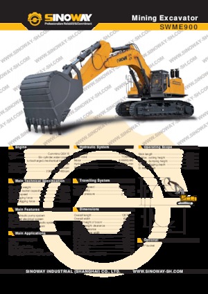 Excavatoare pe șenile Sinoway SWME900