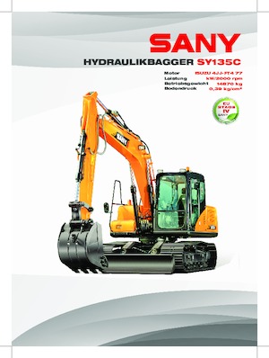 Excavatoare pe șenile Sany SY135C