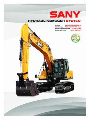 Excavatoare pe șenile Sany SY215C