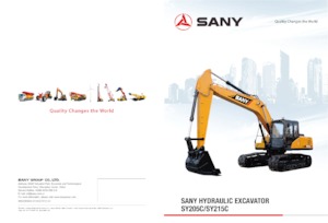 Excavatoare pe șenile Sany SY215LC 
