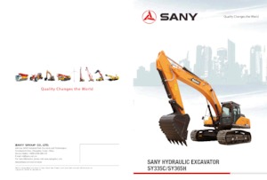 Excavatoare pe șenile Sany SY335C