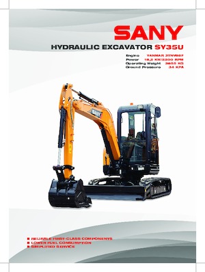 Mini excavatoare Sany SY35U