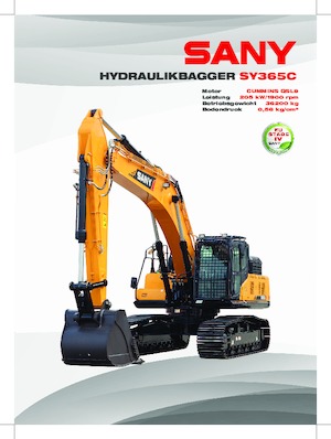 Excavatoare pe șenile Sany SY365LC 