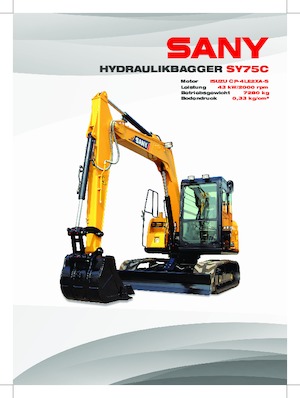 Excavatoare pe șenile Sany SY75C