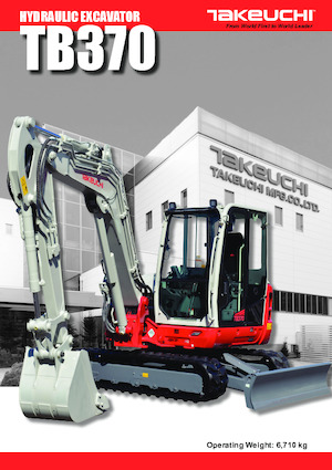 Excavatoare pe șenile Takeuchi TB 370 CM